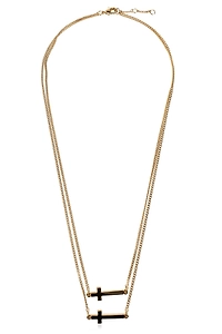 Dsquared2 Layered Cross Pendant Necklace