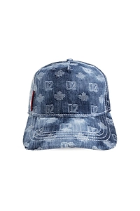 Dsquared2 Monogram Denim Baseball Cap
