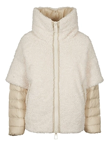 Duno Odette Mixed-Texture Puffer Coat