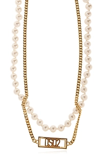 Dsquared2 Logo Detail Layered Necklace