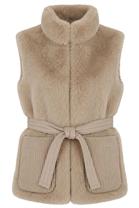 Duno Pejo Ellis Belted High-Neck Vest