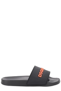 Dsquared2 Logo-Detailed Open-Toe Slides