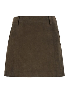 Dunst Alter Suede Zip-Back Mini Skirt