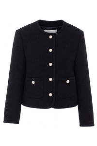 Buttoned Tweed Jacket