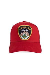 Dsquared2 Logo Embroidered Distressed Baseball Cap