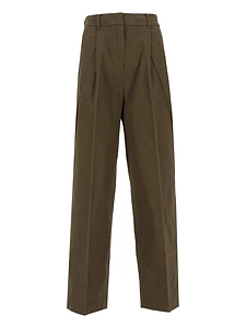 Dunst Double Pleated Wide Chino Pants