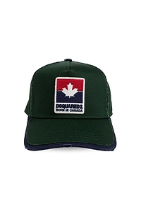 Dsquared2 Logo Embroidered Distressed Baseball Cap