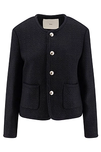 Dunst Embroidered Trim Crew Neck Jacket
