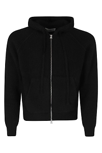 Dunst Hooded Zip-Up Knit Cardigan