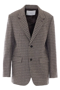Lily Checked Single-Breasted Blazer