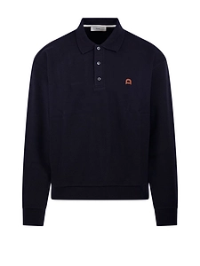 Dunst Logo Collared Knitted Top
