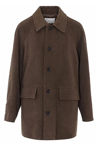 Lily Suede Button-Up Jacket