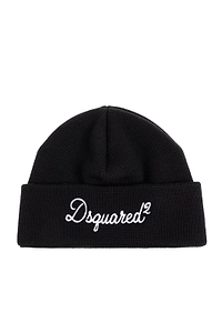 Dsquared2 Logo Embroidered Knitted Beanie