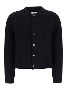 Dunst Ollared Button-Up Knit Cardigan