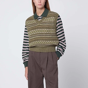 Patterned Knit Vest