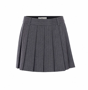 Dunst Pleated Pinstripe Mini Skirt