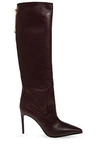 Pointed-Toe Heeled Boots
