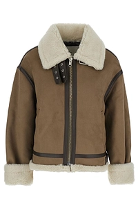 Shearling Belted Collar Jacket