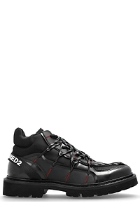 Dsquared2 Logo Lace-Up Ankle Boots