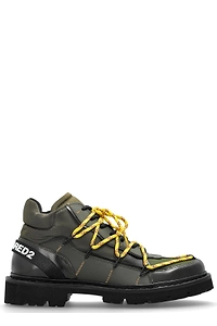Dsquared2 Logo Lace-Up Ankle Boots