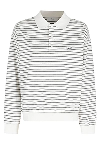 Dunst Striped Collared Polo Top
