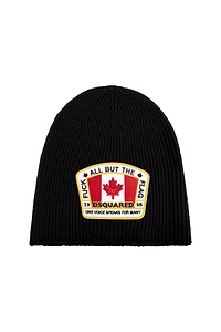Dsquared2 Logo Patch Beanie Hat