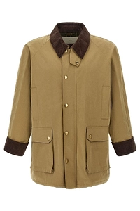 Dunst Waxed Corduroy-Trim Jacket