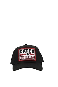 Dsquared2 Logo-Patch Distressed Baseball Cap