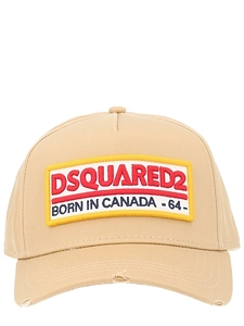 Dsquared2 Logo-Patch Distressed Baseball Cap