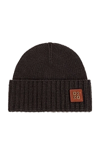 Dsquared2 Logo Patch Ribbed-Knit Beanie