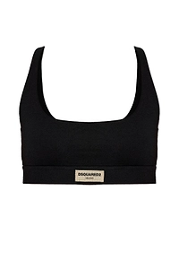 Dsquared2 Logo Patch Sports Bra
