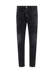 Dsquared2 Logo Patch Straight-Leg Jeans
