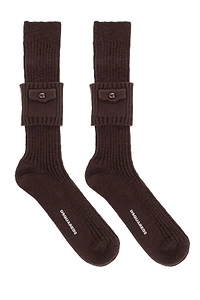Dsquared2 Ribbed Pocket Knee Socks