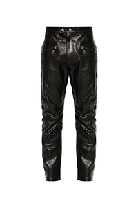 Dsquared2 Straight-Leg Leather Trousers