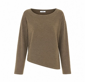Eleh Asymmetric Crewneck Sweater