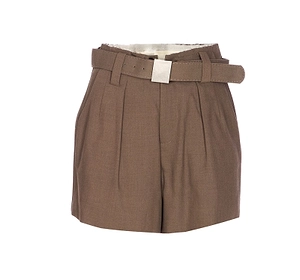 Eleh Belted Pleated Shorts