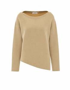 Eleh Asymmetric Neck Sweater