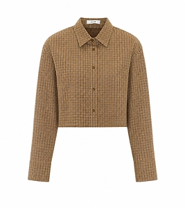 Eleh Cropped Checked Shirt