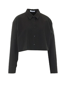 Eleh Cropped Checked Shirt