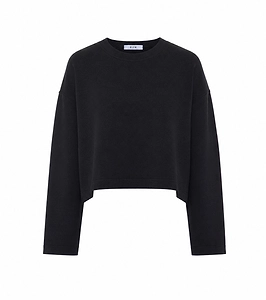 Eleh Cropped Crewneck Sweatshirt