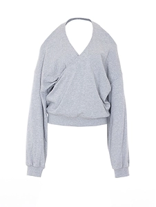 Eleh Cut-Out Wrap Sweater