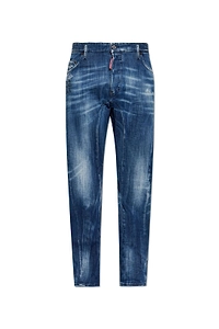 Dsquared2 Tapered Distressed Biker Jeans