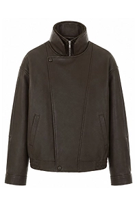 Eleh Faux Leather Zip Jacket