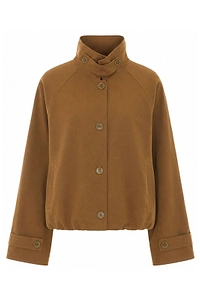 Eleh High Neck Buttoned Jacket