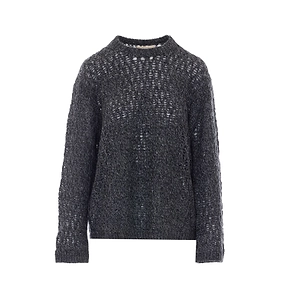 Eleh Open-Knit Crewneck Knitted Sweater