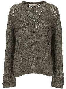 Eleh Open-Knit Crewneck Jumper