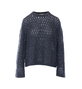 Eleh Open-Knit Sequined Knitted Sweater