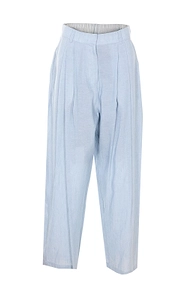 Pleated Loose-Fit Pants