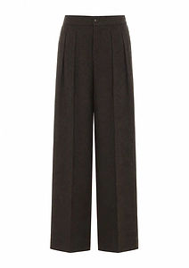 Pleated Wide-Leg Pants