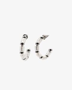 Eddie Borgo Marcy Beaded Hoop Earrings